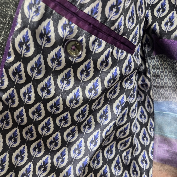 Ted Baker Mens Wool 2 Button Classic Blazer Size 2 36 US Career Office Designer - Picture 11 of 16